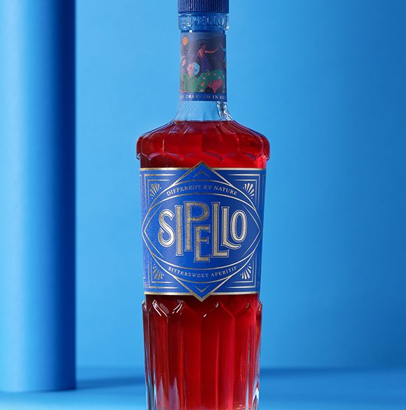 Sipello Apertif Bottle Bespoke Made by Verallia, including a handcrafted mould