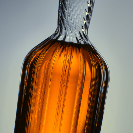 Whiskey Wire glass bottle made by Verallia