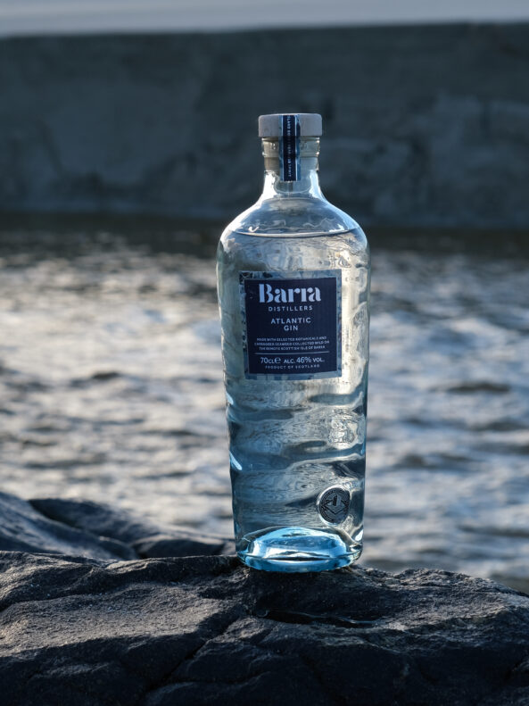Isle of Barra Atlantic Gin bespoke glass bottle made by Verallia