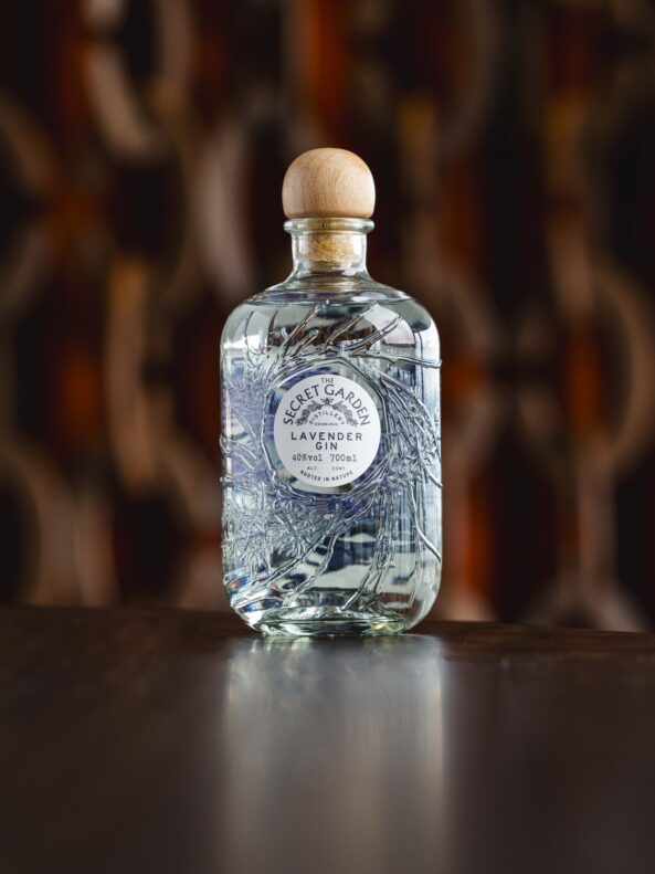 The Secret Garden Distillery Lavender Gin Glass Bottle