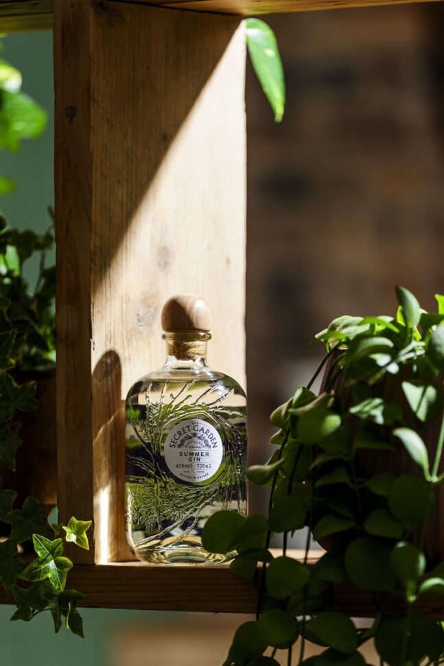 The Secret Garden Distillery Summer Gin Glass Bottle