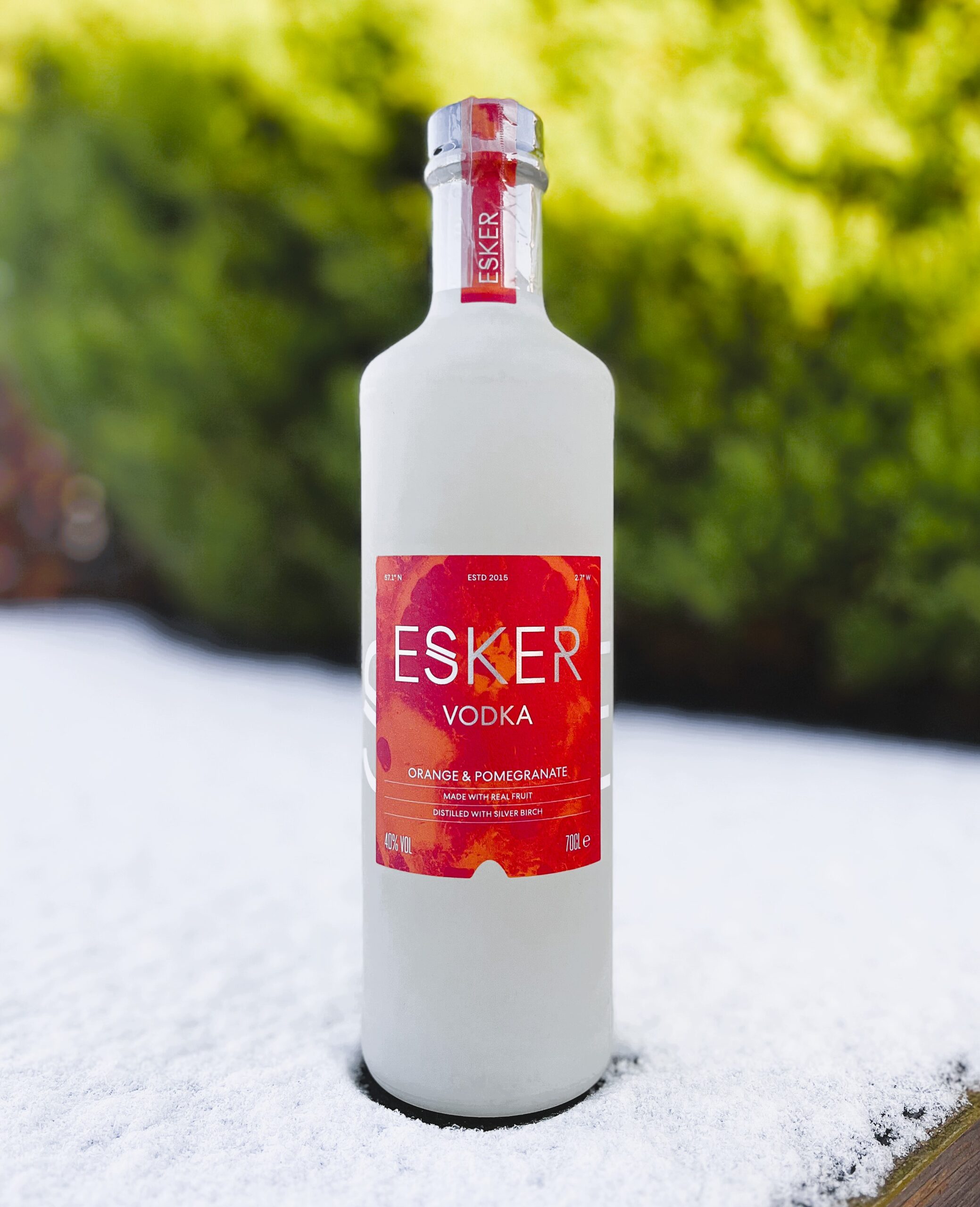 Esker Spirits in the ECOVA Caeli bottle