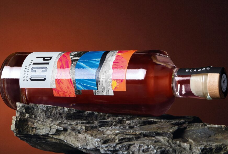 Pico tequilana spirit glass bottle